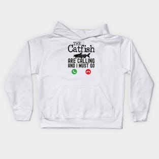 The Catfish are calling funny Catfish Kids Hoodie